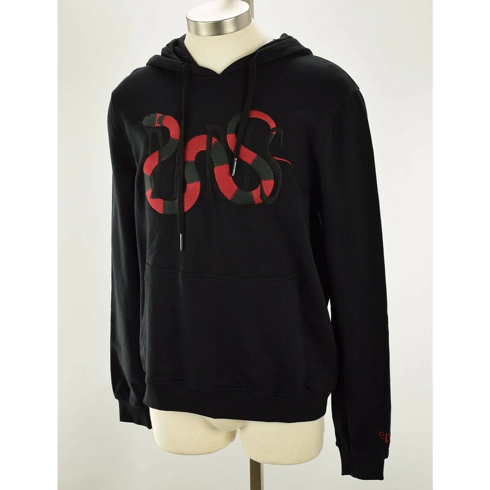 ELEVEN PARIS Black NAPAR Snake Hoodie LARGE NWT